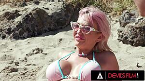 Devils Film - Bisexual Threesome With Sexy Adira Allure And Two Big Cocks 😈