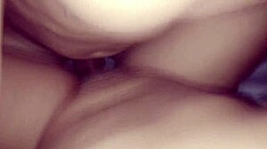 Watch the horny husband film his hot wife cumming on her lover's cock in missionary, Karina and Lucas?