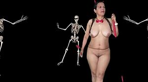 Halloween Striptease Teasing Leads to Intense Ass Fucking and Gaping Outdoors