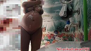 I m bath in bathroom with pussy fucking you guess what happens next.