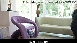 Smallhoe - tiny 18+ asian beauty mina luxx sucks her bfs thick cock after game of hide and seek.