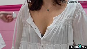 lesbian milf doctor lexi luna checks nervous patient's tits and pussy