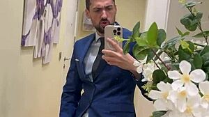 Hot Daddy Jerking Off Busts Thick Load Outdoors