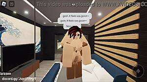 Roblox condo getting fucked and creampied by random club guy