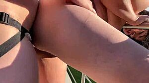 Melissa's Hot Cabin Fuck After Pool Day