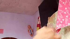 i had a rich cumshot alone in my step mother-in-law's room sniffing panties