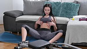 Horny Fitness Chick Sasha Rose Gets Pussy and Ass Nailed by Hung Roommate