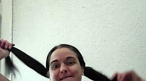 Emy Angel Caresses Her Petite Pussy