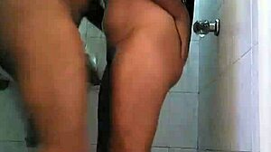 Cheating Wife Standing With Black Friend In Bathroom