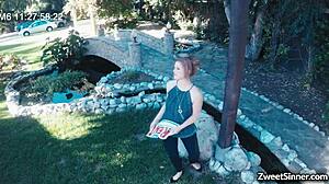 Hot Milf Ella Nova Spreads Pussy And Gets Drilled By Neighbor Nathan Bronson Until Orgasms