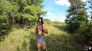 Pawg teen sucks and fucks in public park