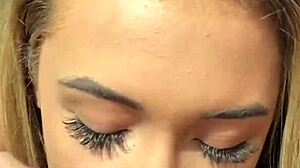 Petite Blonde Screams In Pov Missionary! Cum Splashes Face After Rough Doggy!