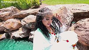 Big Booty Ethiopian Slut Gets Her Ass And Pussy Filled With Huge Cocks Deep And Hard