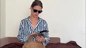 Hot Sweet Babe Cassiemua Casually Fingering And Teasing Herself With Bdsm Touch At Home