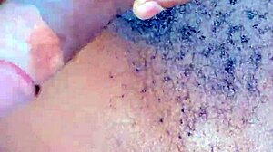 Kingtaiza strokes his big black cock solo in homemade masturbation session