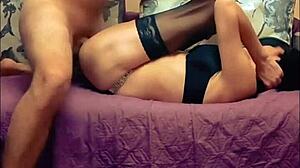 Roleplaying as a prostitute with my skinny wife gets intense