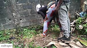 Horny farm got a good doggy in her farm land with her stepbrother.