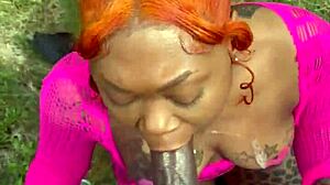 Outside getting dicked down.