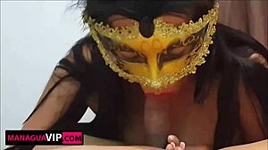 Bella latina takes hard pounding from behind