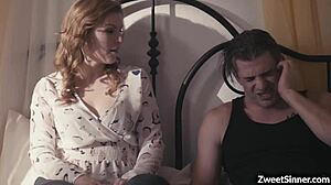 Hot Milf Ella Nova Spreads Pussy And Gets Drilled By Neighbor Nathan Bronson Until Orgasms