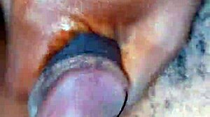 Kingtaiza strokes his big black cock solo in homemade masturbation session