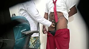 lady doctor is checking a school student's dick in the hospital, and it's getting exciting 😏