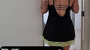 Getting a hot blowjob in the middle of the afternoon from the naughty little 18+ house