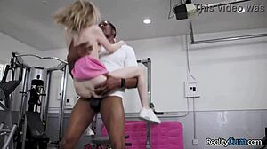 Crushed Under Black Muscular Stepdad's Huge Cock