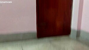 Home Maid Cleans Floor Anal