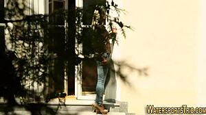 Fetish Ho Gets Fucked Intensely Outdoors with Golden Shower