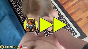 Johntronx creampies hot Asian babe in POV 😈