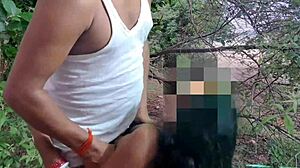 Desi hot santhali bhabhi outdoor fucking i