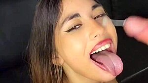Latina Teen Sucks Boss's Cock Hard for Facial Finish