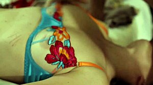 2177 02 - french amateur leather pants satin lingerie red panties turkish-blue outfit - thong bra garter belt blowjob rimming pussy pounded doggystyle anal plug closeups