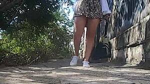 girl showing pussy on beach in public