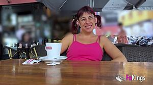 Public nudity in seville, nora martin flashes big ass before rough fucking