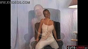 Watch those big tits shake in that beige dress?