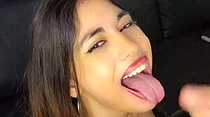 Latina Teen Sucks Boss's Cock Hard for Facial Finish