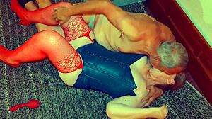 Granny Blue Fingers And Dicks Me To Orgasm.