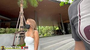 Johntronx creampies hot Asian babe in POV 😈