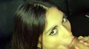 Latina Teen Sucks Boss's Cock Hard for Facial Finish