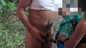 Desi hot santhali bhabhi outdoor fucking i