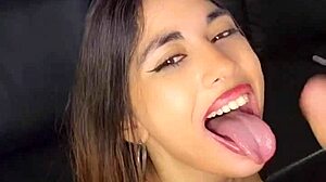 Latina Teen Sucks Boss's Cock Hard for Facial Finish