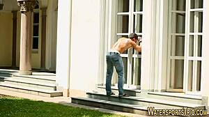 Fetish Ho Gets Fucked Intensely Outdoors with Golden Shower