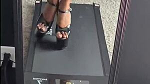 modeling my new pleaser heels teaser