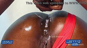 Best anal creampie compilation with sexy melanin natasha feeling massive cum