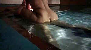 I hit my buddys old lady in the pool!