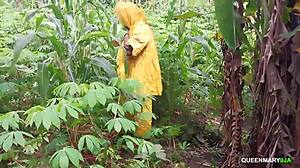 Country ranch landlady gets fucked inspecting her farm by big black cock