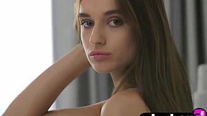 petite teen gloria sol with big tits poses hotly in sexy clothes and enjoyed the experience