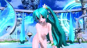 Hatsune miku love song project diva nude mod full nude goddess 😍